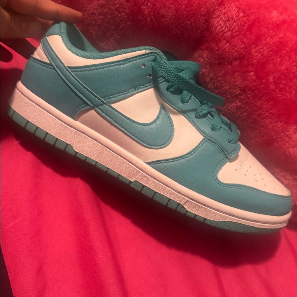 Kids Teal and White Sneakers